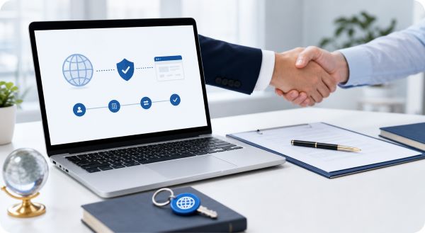 Secure premium domain acquisition process